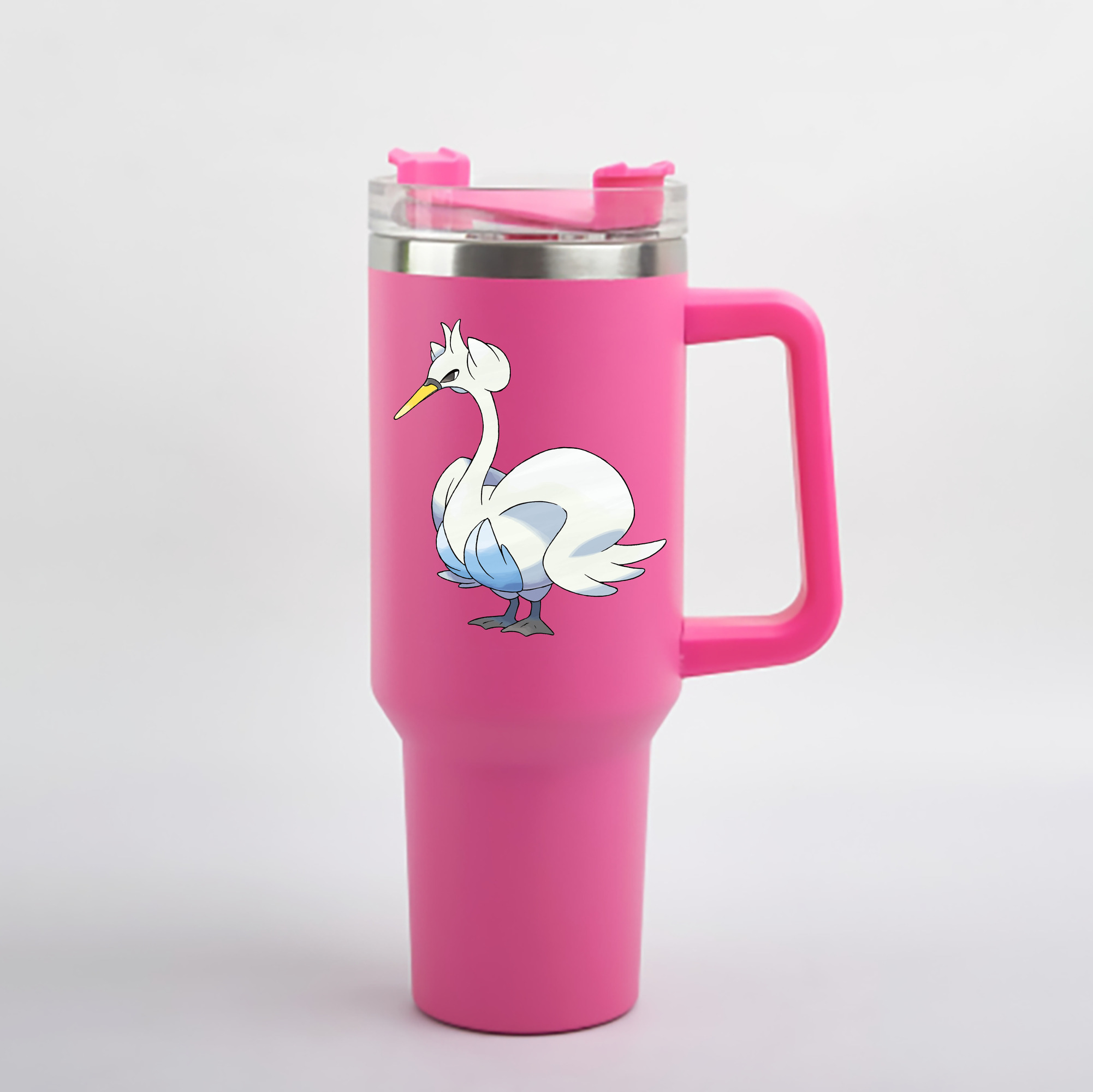 （画像用） ポケットモンスター Pokémon 1200mL車用タンブラー - クリスタルステッカー（プラスチックストロー付き）